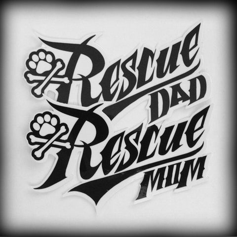 Rescue Mom/Dad Sticker