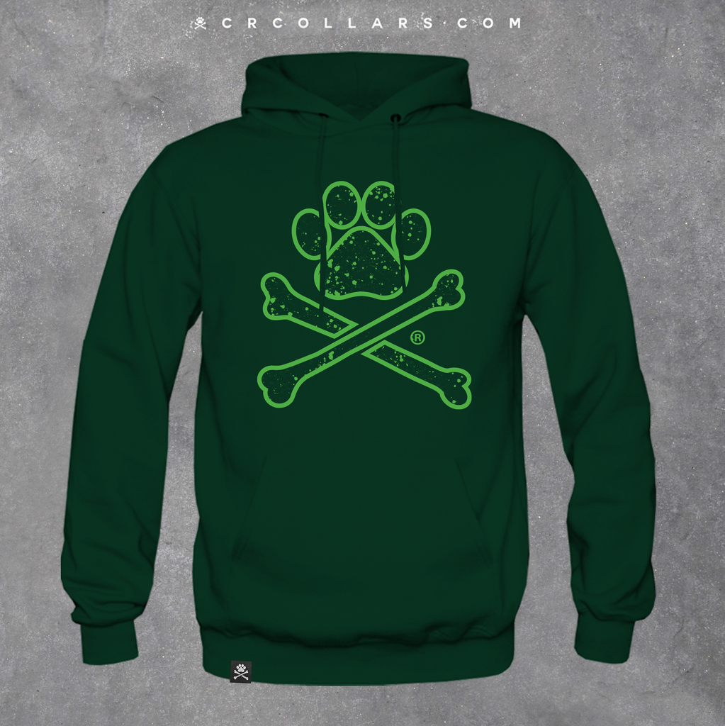 Lucky Splatter Paw Print Unisex Hoodie