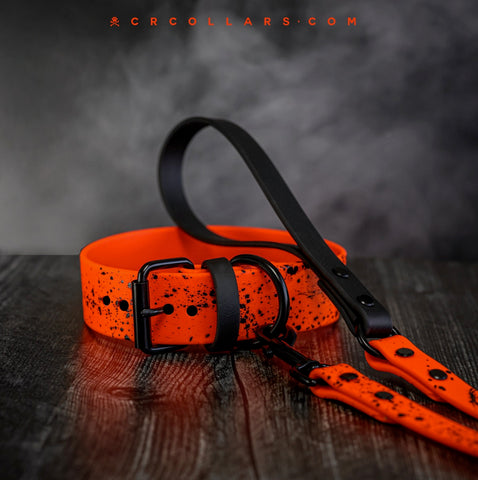 Halloween Splatter Kyon Collar + Leash
