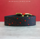 Heart Splatter Kyon Collar (Black)