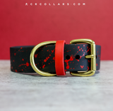Heart Splatter Kyon Collar (Black)