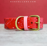Heart Splatter Kyon Collar (Red)