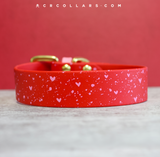 Heart Splatter Kyon Collar (Red)