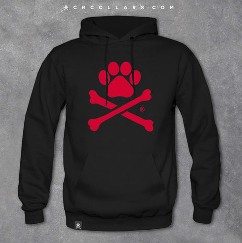 Red Paw Print Unisex Hoodie