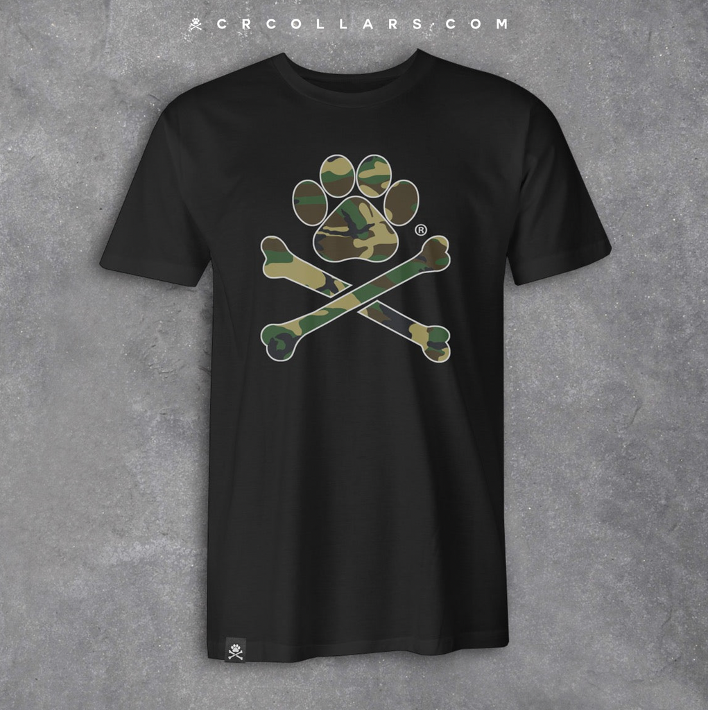 Camo Paw Print Men's Tee