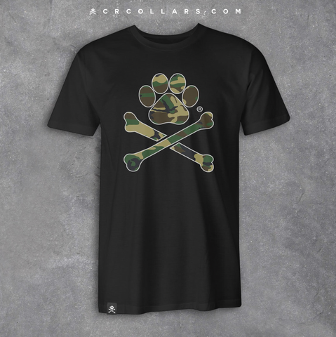 Camo Paw Print Men's Tee