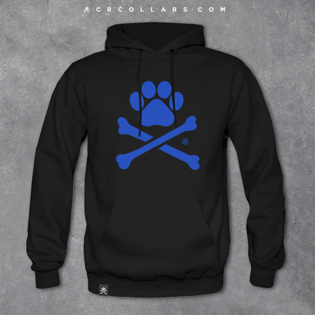 LA BLACK + BLUE Paw Print Unisex Hoodie