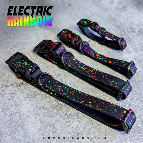 Electric Rainbow Splatter Kyon Flex Collar