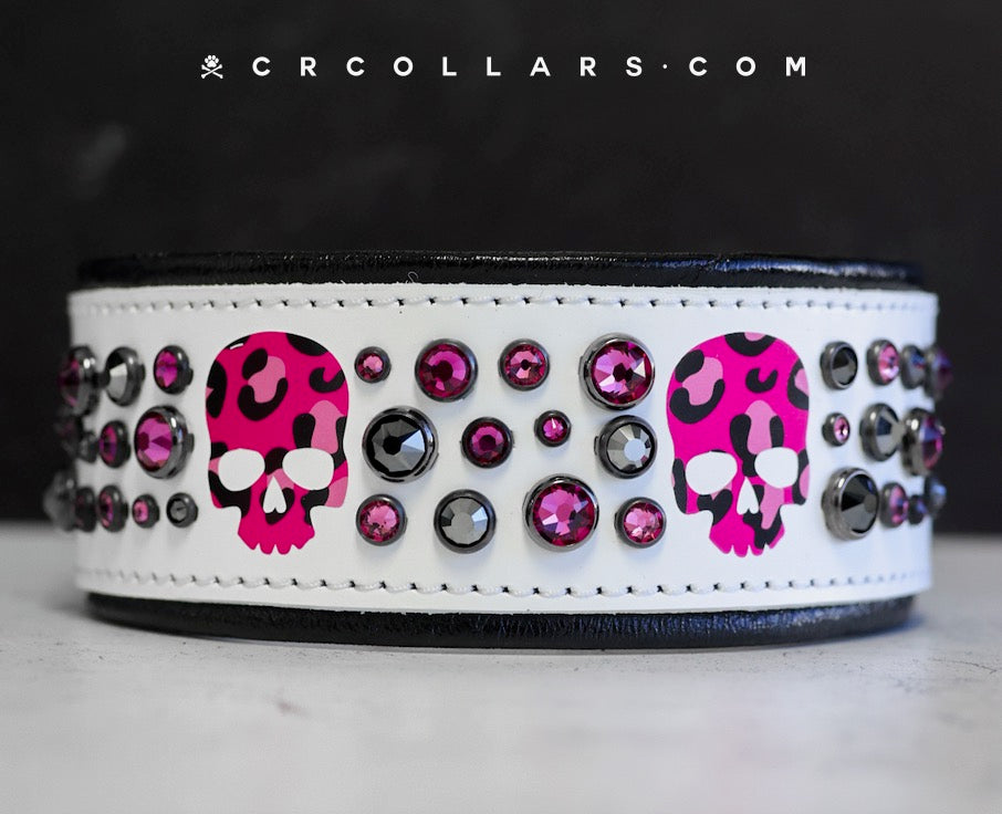 PUNK SKULL Embrz Collar, 16" - 18"