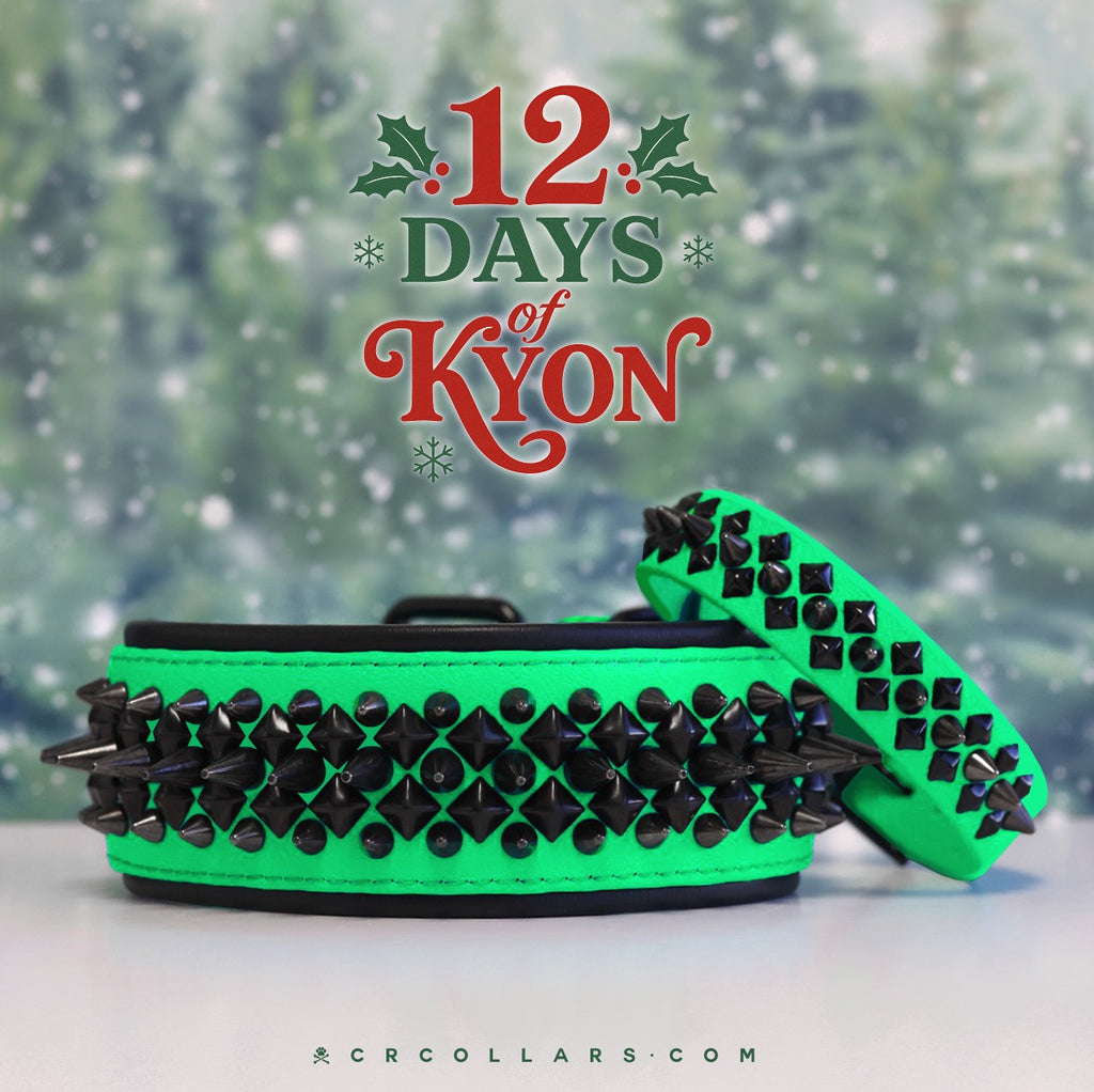 Day 4 | Grinch Green Kyon Coachella Spiked Collar