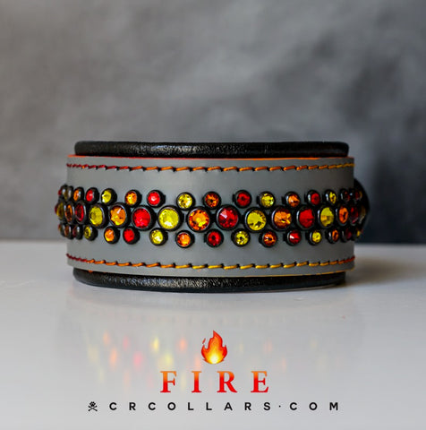 Bonfire Venetian Mini Brindle Collar, 11" - 13"