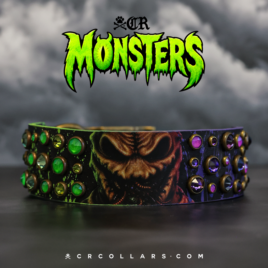 Oogie Boogie Embrz Collar, 12" - 14"