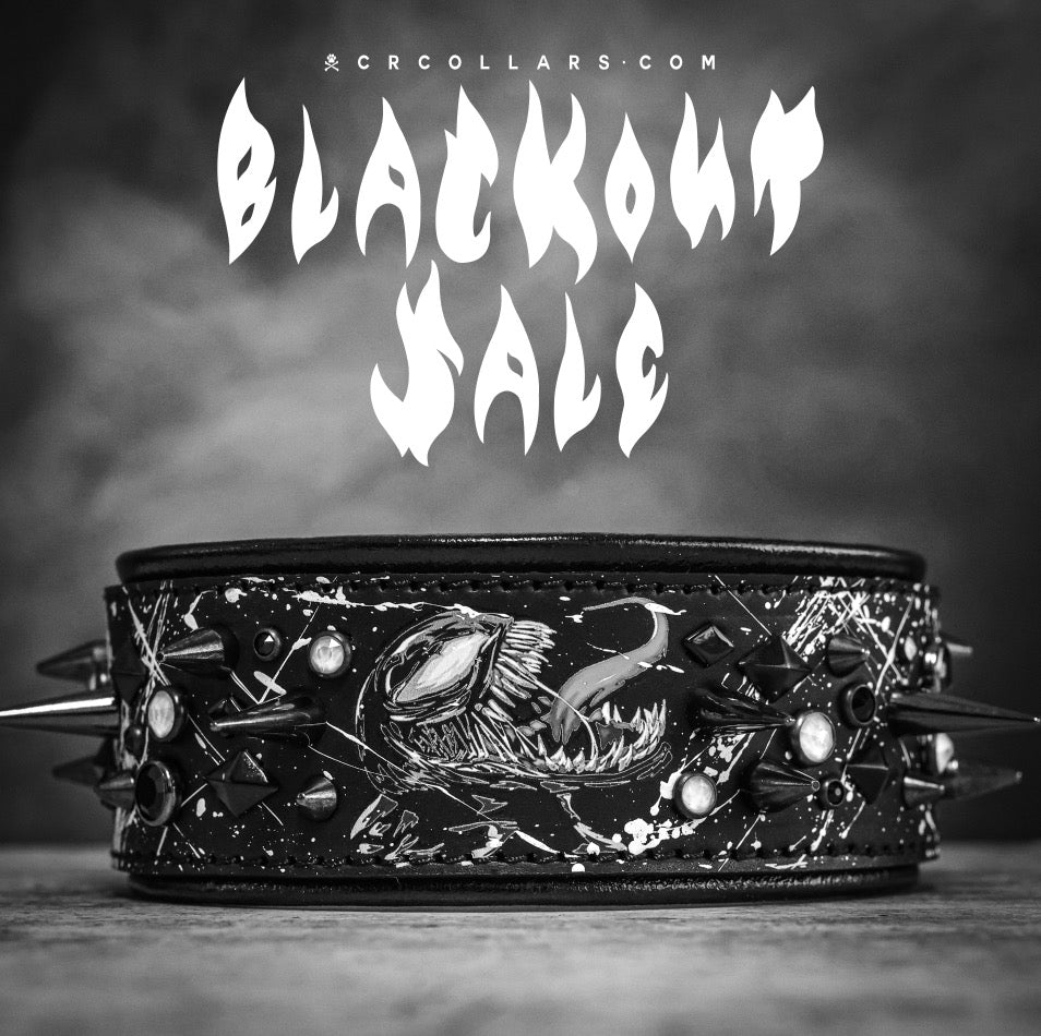 Blackout Venom Adrenaline Luxe Collar, 20” - 22"