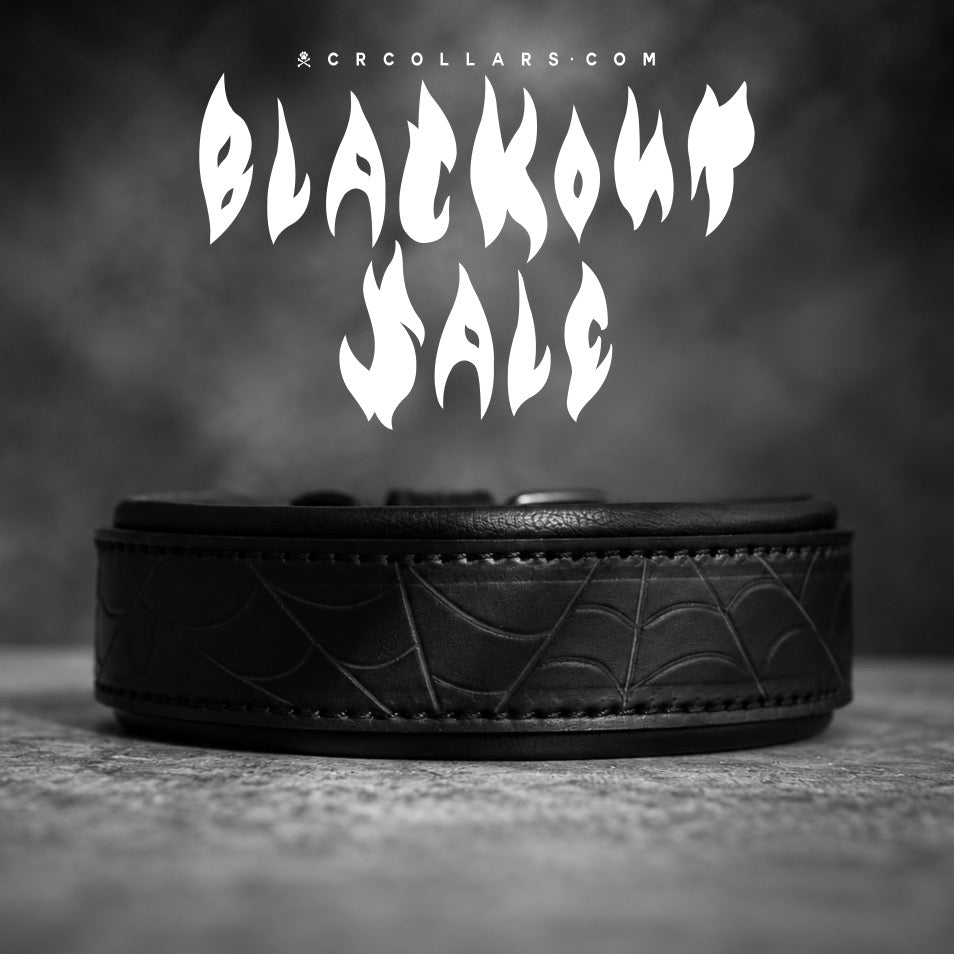 Blackout Dark Web Collar, 15" - 17"