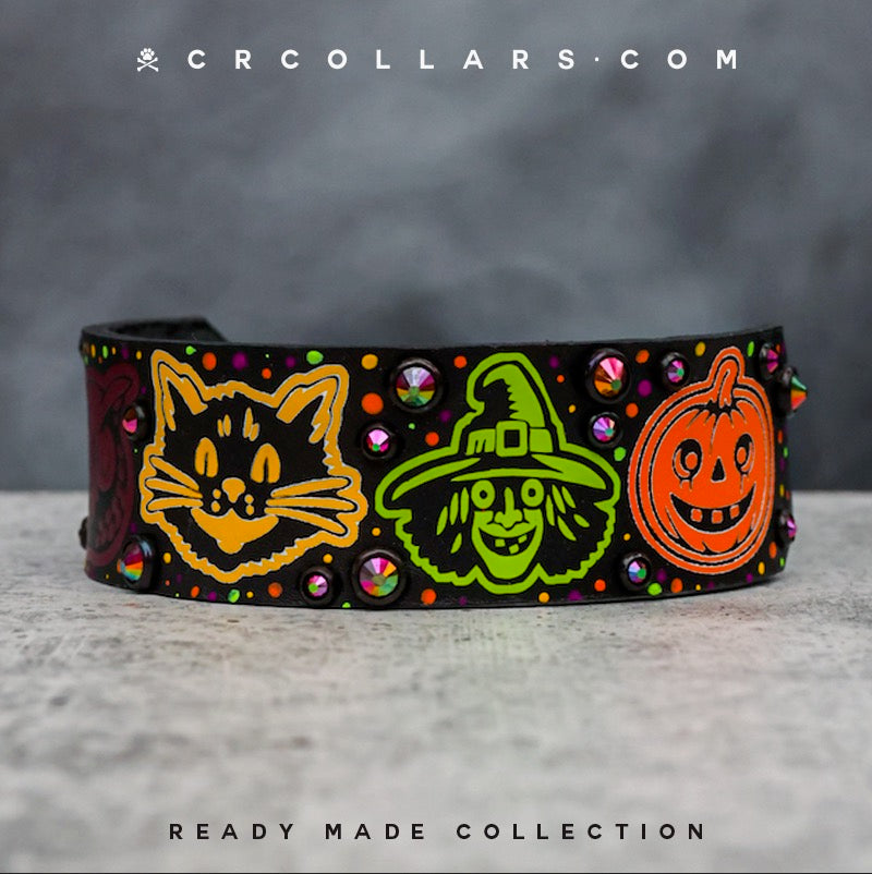 Vintage Halloween Embrz Collar, 11"- 13"