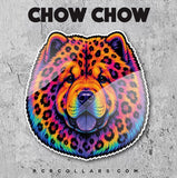 Neon 90s Breed Love Sticker - Dogs