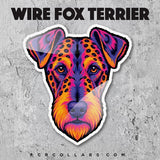 Neon 90s Breed Love Sticker - Dogs