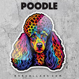 Neon 90s Breed Love Sticker - Dogs