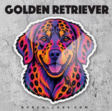 Neon 90s Breed Love Sticker - Dogs