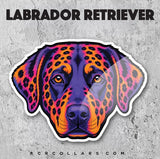 Neon 90s Breed Love Sticker - Dogs