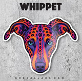 Neon 90s Breed Love Sticker - Dogs
