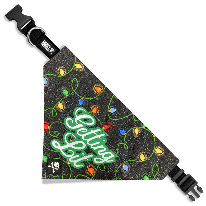 Getting Lit Bandana (Nylon Collar Not Included) - L