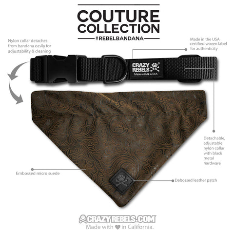 Lotus Bandana (Nylon Collar Not Included) - L