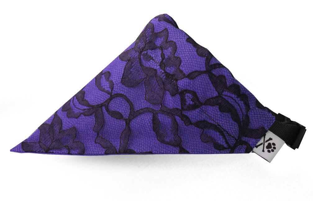 Glamorous Purple Bandana (Nylon Collar Not Included) - M