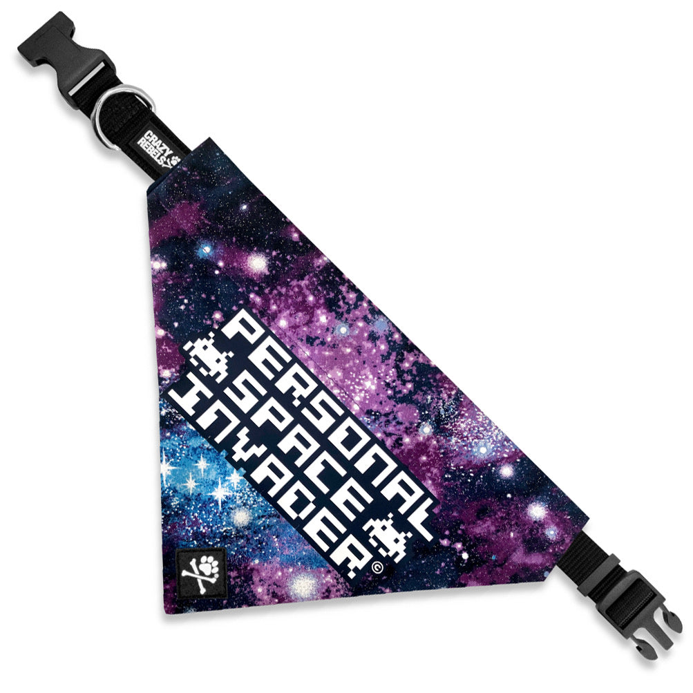 Personal Space Invader Bandana (Nylon Collar Not Included)m- L