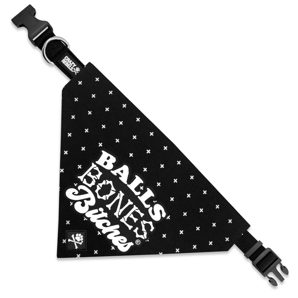 Balls, Bones & Bitches Bandana (Nylon Collar Not Included)