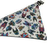 Sugar Skull Dogs Bandana (Nylon Collar Not Included)