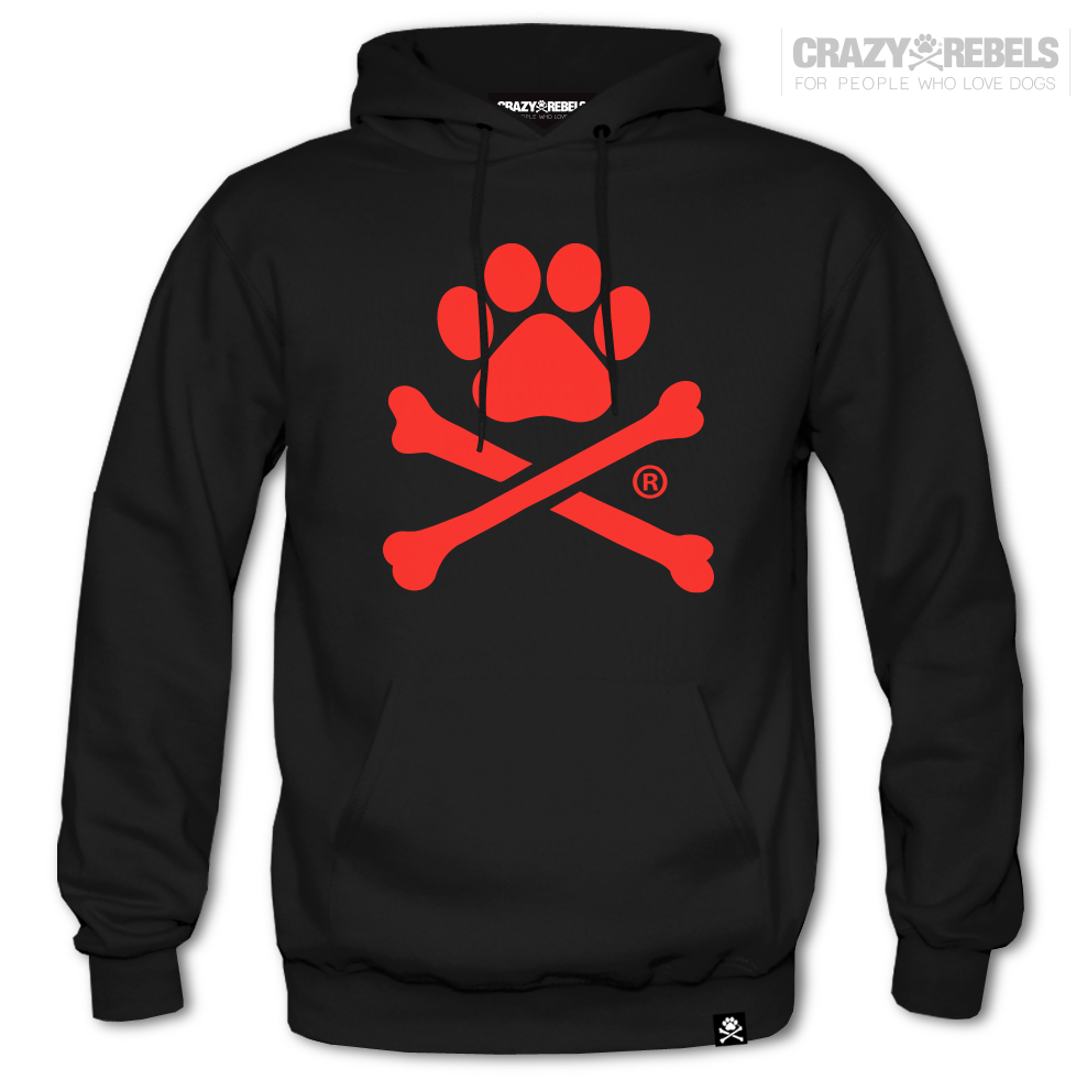 Red Paw Print Unisex Hoodie