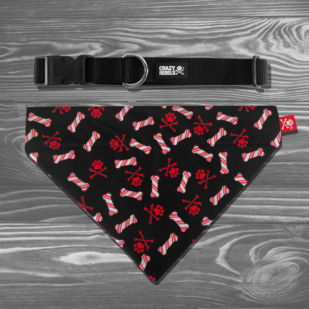 Candy Cane Lane Bandana (Nylon Collar Not Included)