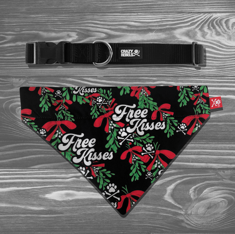 Free Kisses Bandana (Nylon Collar Not Included)