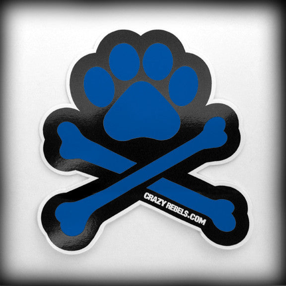 Blue Paw Sticker