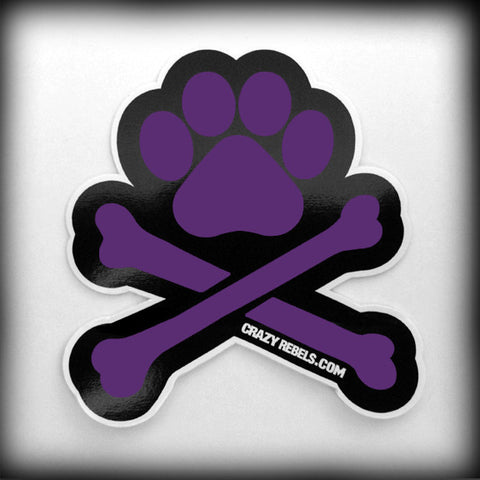 Purple Paw Sticker