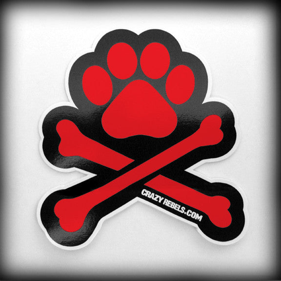 Red Paw Sticker