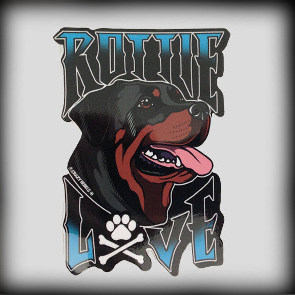 Rottie Love Sticker