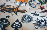 Vintage Tattoo Bandana (Nylon Collar Not Included)