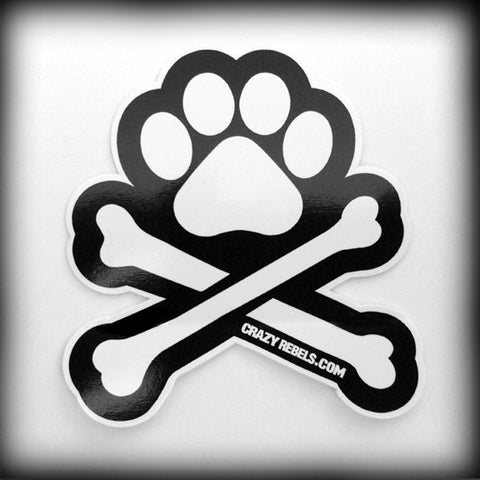 White Paw Sticker